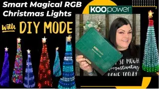 KOOPOWER Smart App Control Magical RGB Christmas Lights with Tree // Testing & Full Demo