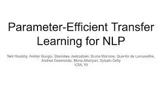 Adapters | Parameter-Efficient Transfer Learning for NLP | PEFT Methods