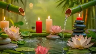 Relaxing Night Music with Water Ambience 🌿 Calm Anxiety Improve Sleep Quality