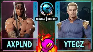 MK1 axpLND (CONAN) VS yTecZ (HOMELANDER)🥊Mortal Kombat 1🥊4K 60ᶠᵖˢ