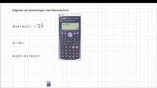 Uitleg: Volgorde van bewerkingen met rekenmachine