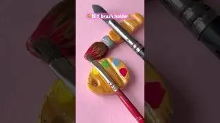 Cute diy brush holder🎨🖌️💖