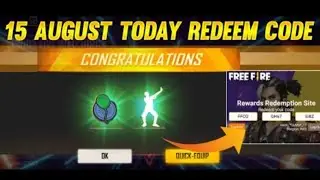 FREE FIRE REDEEM CODE TODAY 15 AUGUST | FF NEW REDEEM CODE TODAY | NEW REDEEM CODE TODAY | LOL EMOTE
