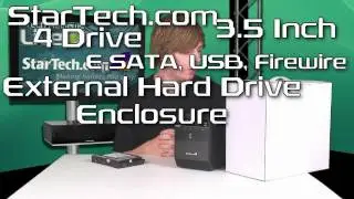 StarTech 4 Bay E-SATA USB Firewire External RAID Enclosure