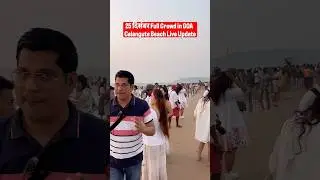 Calangute Beach Goa 🔥 Full Crowd | Goa Full Pack Christmas Vibes 🎄🌊 | Goa Trip | Goa Vlog #goa