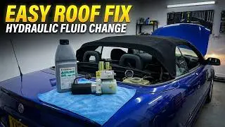 HOW TO Change Roof Hydraulic Fluid In ASTRA G MK4 Year 99-04 Convertible