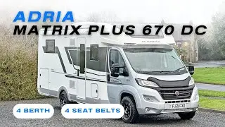 Adria Matrix Plus 670 DC &ndash; Spacious Front Lounge, Island Bed & Packed with Extras