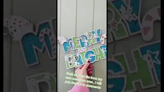 Merry And Bright SVG Layered File  For Cricut And Silhouette