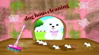 dog house cleaning ☺️ princess house cleanup for girl try this Game