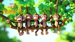 Five Little Monkeys |Nursery Rhymes |Kids Songs #kidssongs #nurseryrhymes  #fivelittlemonkeys