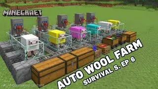 Ultimate AUTO WOOL FARM 🦙 || Ep 6 || Minecraft Survival Series Pe [ hindi ] #minecraft #minecraftpe