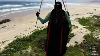 Hang Gliding 40second flight to the beach. Bom-out!