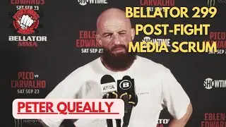 Peter Queally Bellator 299 | Bellator Dublin Post Fight Media Scrum