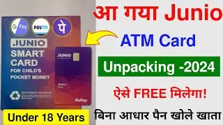 junio atm card unboxing 2024 | minor atm card unpacking | unboxing junio atm card for teenagers