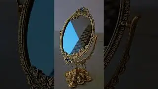 Vintage Mirror 🪞 #184daychallenge #diy #youtubeshort #meeshohaul #unboxing #meeshofinds #viral