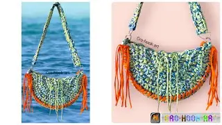 كروشيه شنطه بخيط الكليم ترند 2024 سهله جداً للمبتدئين | Crochet bag |Cro-hook art