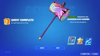 How to Unlock Nannerbloom Hammer Pickaxe - Fortnite Complete 'Spring Breakout' Quests Guide