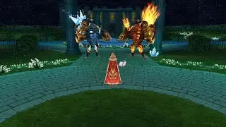 [Iruna Online] - Water & Wind Enchanter vs Flame Warrior Lipka & Ice Warrior Barafu lvl 411