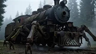 Cursed Choo-Choo Charles | Red Train Full Restoration & First Journey ASMR | Forest Track Cinematic