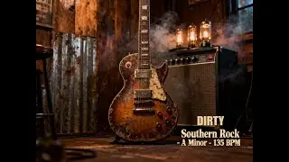 Dirty Southern Rock Backing Track | Key of A Minor | 135 BPM Jam