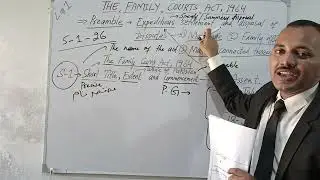 The Family Courts Act, 1964 (Bare-Reading) Lecture-1 (Section 1 to 2)