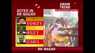 RK Nagar Poll Verdict Live | TTV Dinakaran Leading With Over 10000 Votes