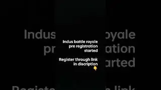 Indus game pre registration started #gaming #trendingshorts #shortsfeed #shortsvideo #vira#indusgame
