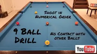 9 Ball Drill for Mid Level Players (SL 4-7) - Difficulty Level 5/10