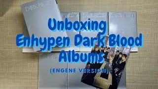 Unboxing Enhypen Dark Blood Albums (Engene Version) (Engene POBs)