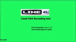 Line6 UX2 Recording Test - Demo Song
