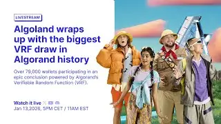 Algoland VRF livestream: Biggest VRF in Algorand History!