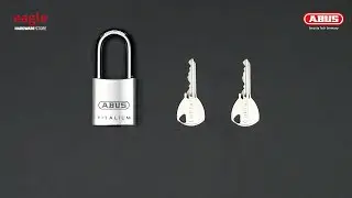 [82] ABUS 80TI/40HB40 40mm Titalium Padlock with 40mm Long Shackle (EAGLE)