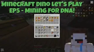 Minecraft Dino Let's Play EP5 - Mining for DNA! #minecraft #gaming #dinosaur  #fossils #youtube