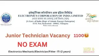 ECIL RECRUITMENT  2024|ecil online notification|ecil recruitment online apply kaise kare|job vacancy