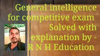 General intelligence for WBCS || general Mental Ability