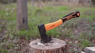 KSEIBI Camping Axe 274150 with Anti-slip Fiberglass Handle Durable Material,  Camping Hatchet