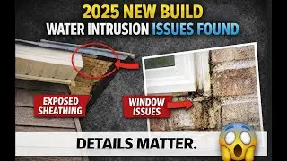 Brand New 2025 Home With Early Water Intrusion Issues