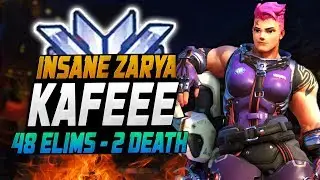48 KILLS AND 2 DEATH! INSANE ZARYA - KAFEEE! [ OVERAWTCH SEASON 12 TOP 500 ]