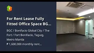 For Rent Lease Fully Fitted Office Space BGC Taguig Philippines
