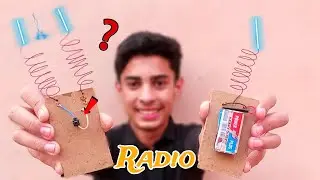 World's first simplest Radio at home || homemade transmeter & receiver # science project