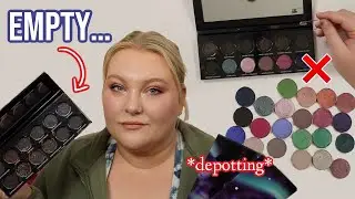 Уничтожаю палетки теней для век, которые я НИКОГДА не использовала. Старые палетки превращаются в...