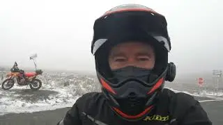 An icy ride around wicklow CRF300L Rally up to the top of the Sally gap.
