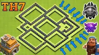 BEST TH7 TROPHY BASE 2017 | TOWN HALL 7 TROPHY / FARMING BASE 2017 | CLASH OF CLANS