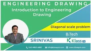 Diagonal scale problem - Unit-1 | Engineering Drawing | BTech Tutorials | KlassPM
