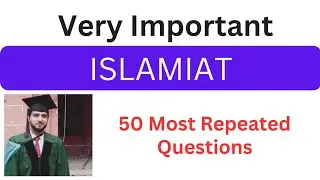 Top 50 MCQs Islamiat | Islamiat MCQs with answers | Past Papers Islamiat MCQs | PPSC NTS Mcqs