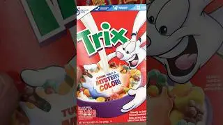 Trix Mystery Color Cereal #food #shorts