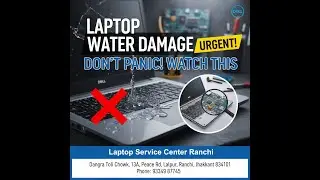 Laptop Water Damage? Don&rsquo;t Panic! Best Repair Service in Ranchi Call@9334987745 #ranchi #reels