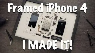 I made my own Framed iPhone 4 | iPhone Wall Art