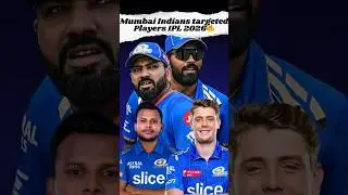 Mumbai Indians IPL 2026 के Mini auction में इन Players को करेगी Target❓️😱