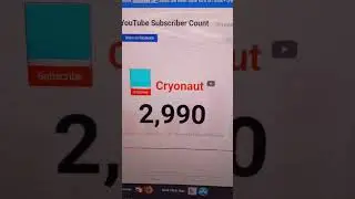 Will you be my 3000th Subscriber?? #cryonaut #minecraft #gaming